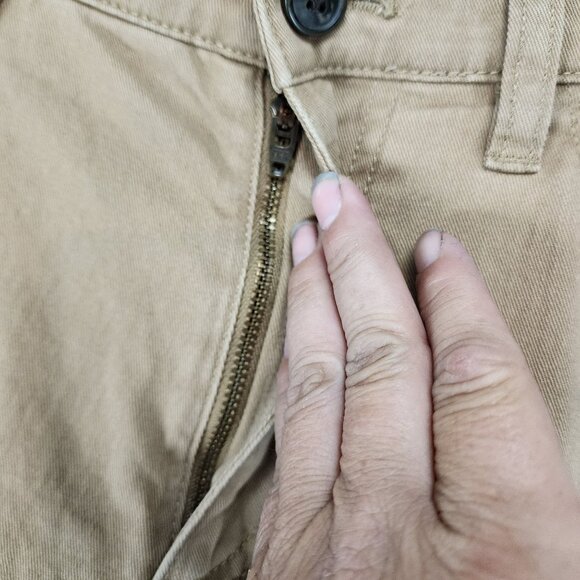 Goodthreads Pants Mens 32x34 Brown Stretch Mid Rise Slim - Picture 2 of 13